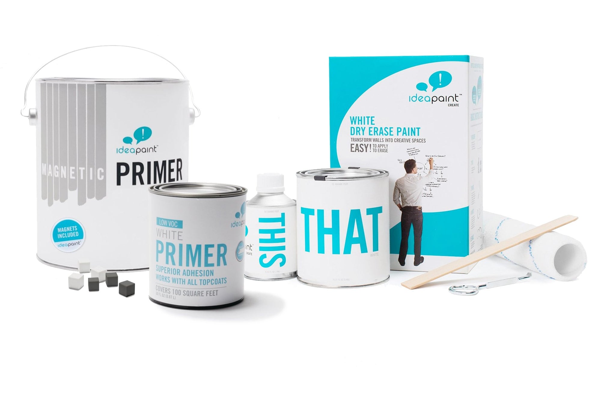 Magnetic White Dry Erase Bundle - IdeaPaint, Ltd.